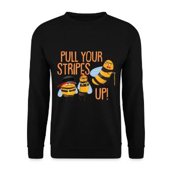 Imker | Imkerei | Honigbiene | Kinder - Unisex Pullover - Schwarz - Vorne - Alina (178cm) & Michal (187cm)