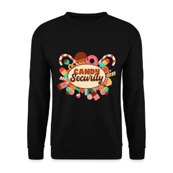 Candy Security - Unisex Sweatshirt - black - Front - Alina (178cm) & Michal (187cm)