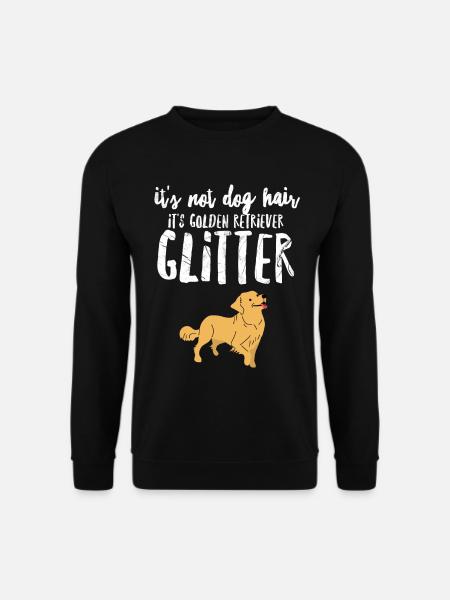 Golden Retriever Glitter - Unisex Sweatshirt - black