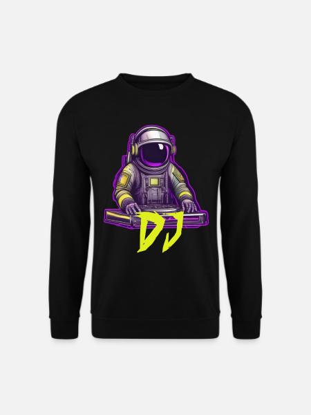 DJ Astronaut - Unisex Pullover - Schwarz