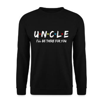 Uncle Friend Tee I ll Be There For You T Shirt - Unisex Sweatshirt - black - Front - Alina (178cm) & Michal (187cm)