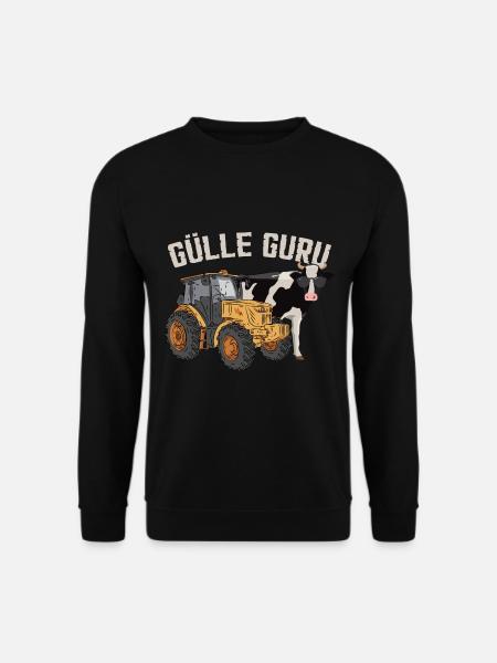 Tracteur de vache Fumier drôle d’agriculteur - Sweat-shirt Unisexe - noir