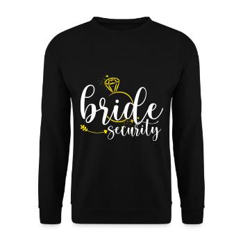 Bride Security Bachelorette Party - Sweat-shirt Unisexe - noir - Devant - Alina (178cm) & Michal (187cm)