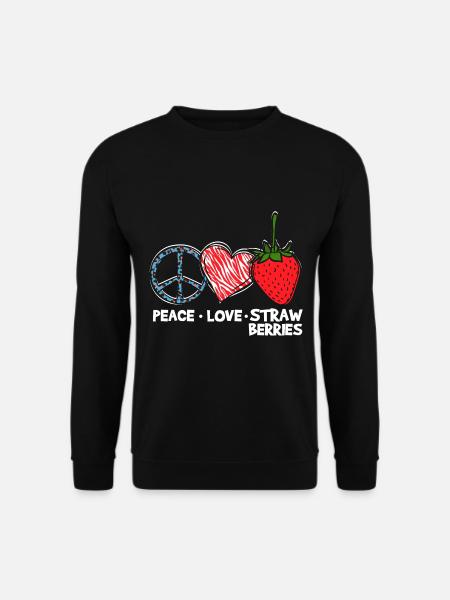 Niedliche Erdbeere - Unisex Pullover - Schwarz