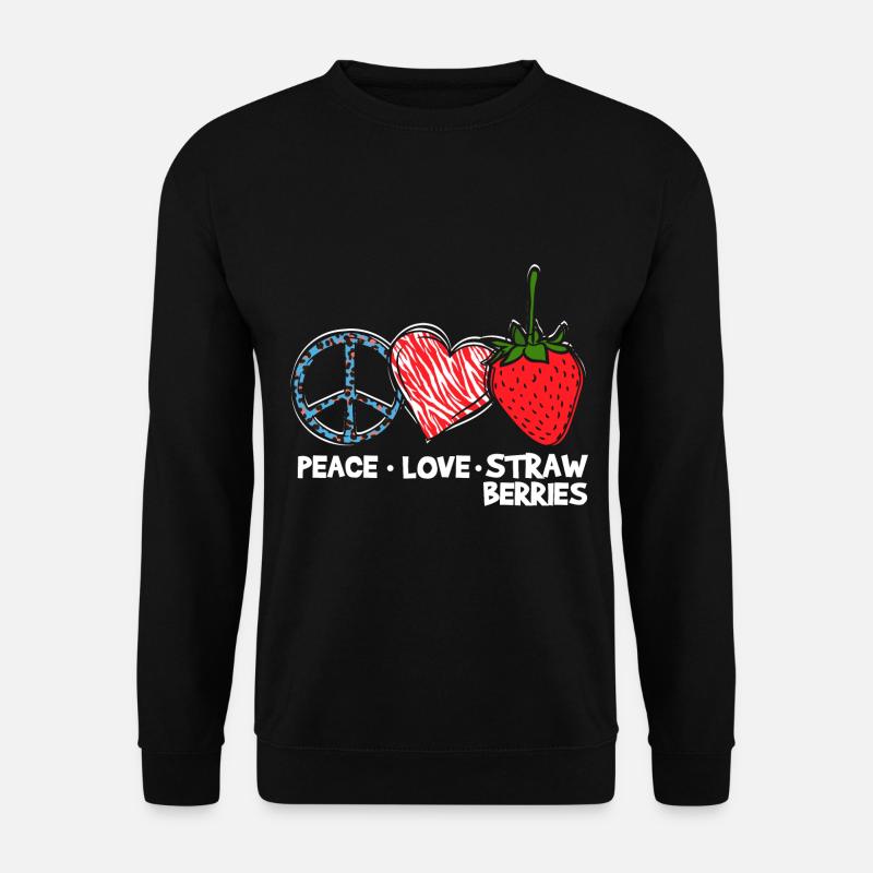 Cute Strawberry - Unisex Sweatshirt - black