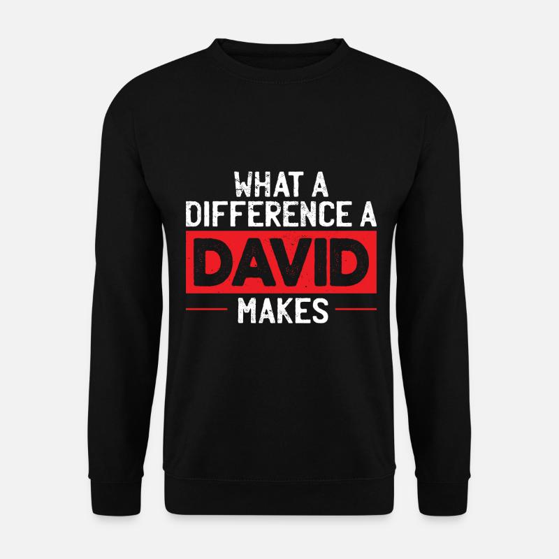 Quelle différence un David fait - Sweat-shirt Unisexe - noir
