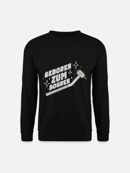 Lustiges Zahnarzt Zähne Bohrer Zahnärztin Humor - Unisex Pullover - Schwarz