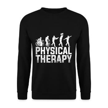 Physiothérapie d'évolution - Sweat-shirt Unisexe - noir - Devant - Alina (178cm) & Michal (187cm)