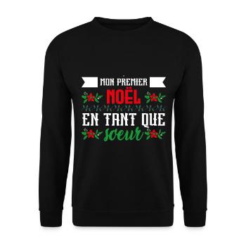 Le premier Noël en tant que sœur - Sweat-shirt Unisexe - noir - Devant - Alina (178cm) & Michal (187cm)