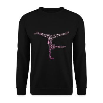 Gymnastique - Sweat-shirt Unisexe - noir - Devant - Alina (178cm) & Michal (187cm)