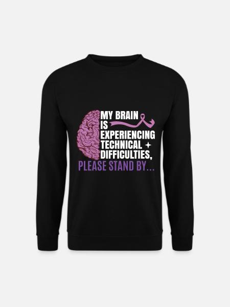 Epilepsie-Bewusstseins-Designs für Männer - Unisex Pullover - Schwarz