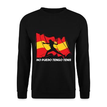 Mujer Tenista Tenis - Sweat-shirt Unisexe - noir - Devant - Alina (178cm) & Michal (187cm)