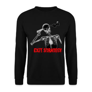 Mad crazy suicide suicide bizarre lol krass xray - Unisex Sweatshirt - black - Front - Alina (178cm) & Michal (187cm)