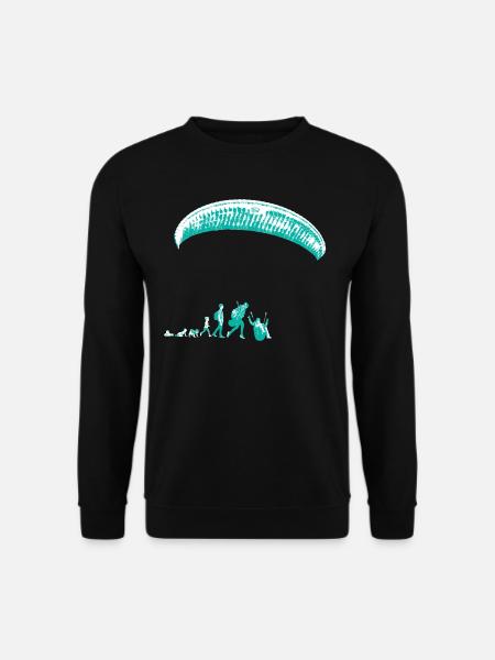 Paragliding Evolution Paragliding Evolution 2dc - Unisex Pullover - Schwarz