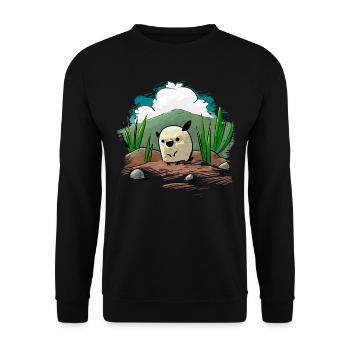 Hamster - Sweat-shirt Unisexe - noir - Devant - Alina (178cm) & Michal (187cm)