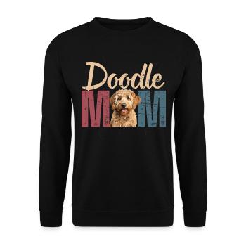 Golden Doodle Mommy - Unisex Sweatshirt - black - Front - Alina (178cm) & Michal (187cm)