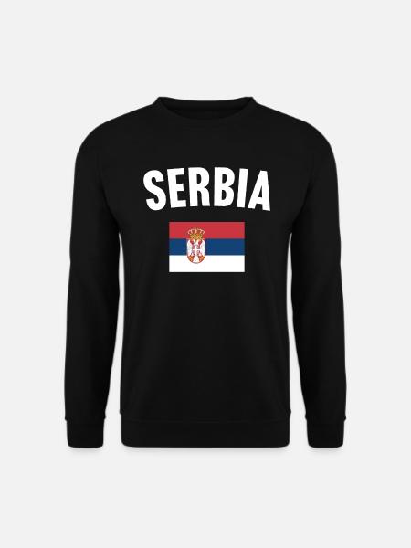 Serbia Flag - Unisex Sweatshirt - black