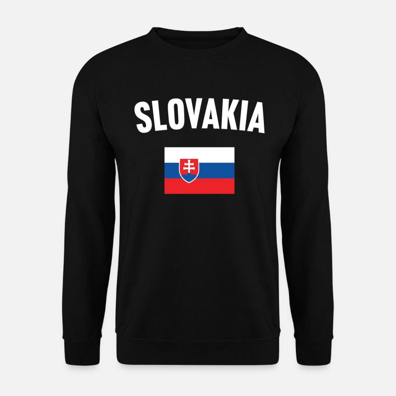 Slovakia Flag - Unisex Sweatshirt - black