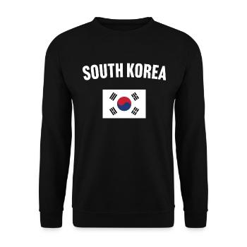 Drapeau de la Corée du Sud - Sweat-shirt Unisexe - noir - Devant - Alina (178cm) & Michal (187cm)