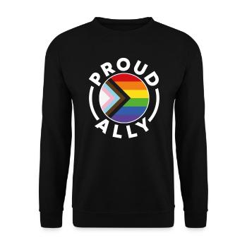 Proud Ally - Unisex Sweatshirt - black - Front - Alina (178cm) & Michal (187cm)