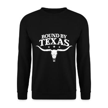 Lié par le Texas - Sweat-shirt Unisexe - noir - Devant - Alina (178cm) & Michal (187cm)