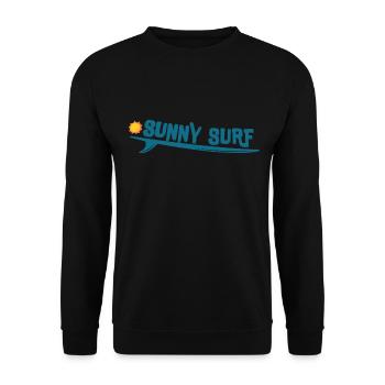 Sunny Surf - Unisex Pullover - Schwarz - Vorne - Alina (178cm) & Michal (187cm)