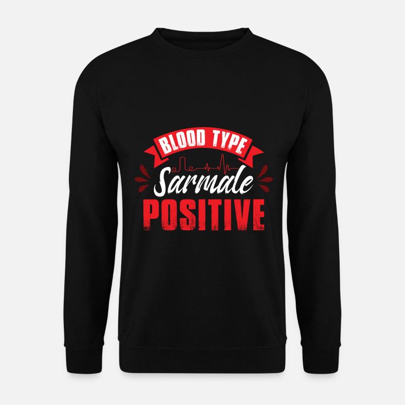 Blutgruppe Sarmale positiv - Unisex Pullover - Schwarz