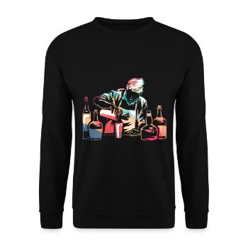 Barkeeper - Unisex Pullover - Schwarz - Vorne - Alina (178cm) & Michal (187cm)