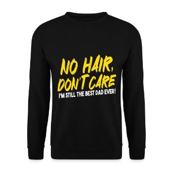 Papa Papa Dad Blagues Cadeau Fête des Pères - Sweat-shirt Unisexe - noir - Devant - Alina (178cm) & Michal (187cm)