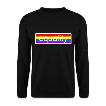 Equality - Unisex Sweatshirt - black - Front - Alina (178cm) & Michal (187cm)