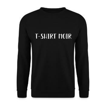 Carré noir - Sweat-shirt Unisexe - noir - Devant - Alina (178cm) & Michal (187cm)