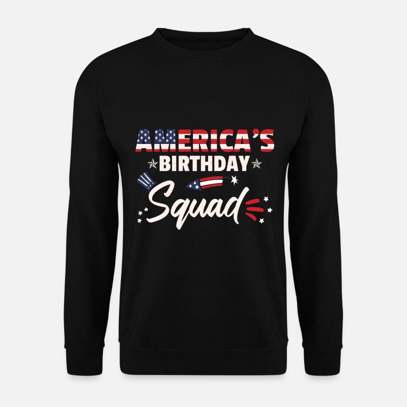 Americas Birthday Squad - Unisex Sweatshirt - black