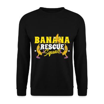 Banane Fruit Lover Banane - Sweat-shirt Unisexe - noir - Devant - Alina (178cm) & Michal (187cm)