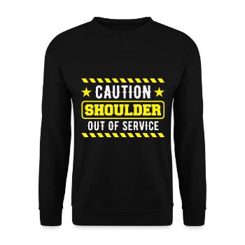 Schulterchirurgie Erholung - Unisex Pullover - Schwarz - Vorne - Alina (178cm) & Michal (187cm)