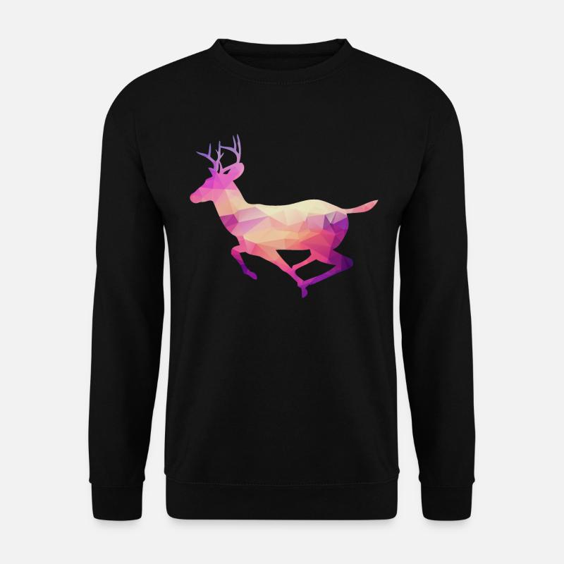 Deer Abstract - Unisex Sweatshirt - black