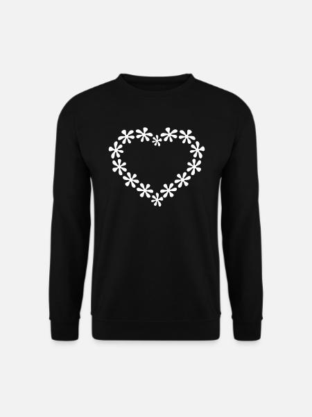 cœur - Sweat-shirt Unisexe - noir