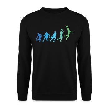 Basketball Player Dunking Basketball Player Sequence - Unisex Sweatshirt - black - Front - Alina (178cm) & Michal (187cm)