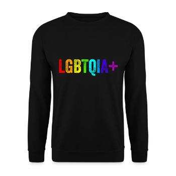 LGBTQIA+ - Unisex Pullover - Schwarz - Vorne - Alina (178cm) & Michal (187cm)
