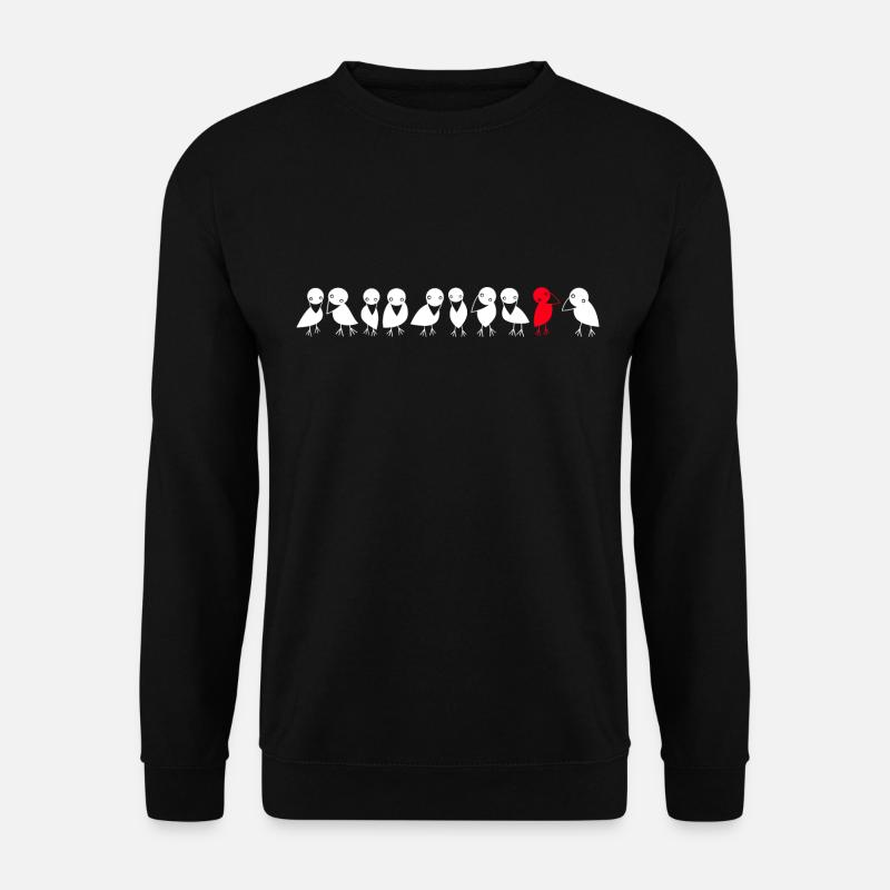 Vogelreihe Raben - Unisex Pullover - Schwarz