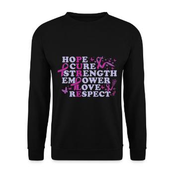 Epilepsy Awareness Month - Unisex Sweatshirt - black - Front - Alina (178cm) & Michal (187cm)