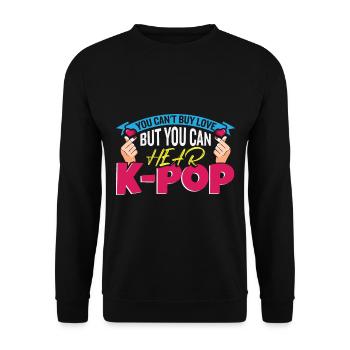 K-Pop Lover Corée du Sud Musique Pop - Sweat-shirt Unisexe - noir - Devant - Alina (178cm) & Michal (187cm)
