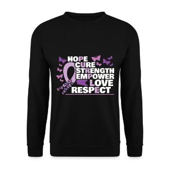 Epilepsy Awareness Month - Unisex Sweatshirt - black - Front - Alina (178cm) & Michal (187cm)