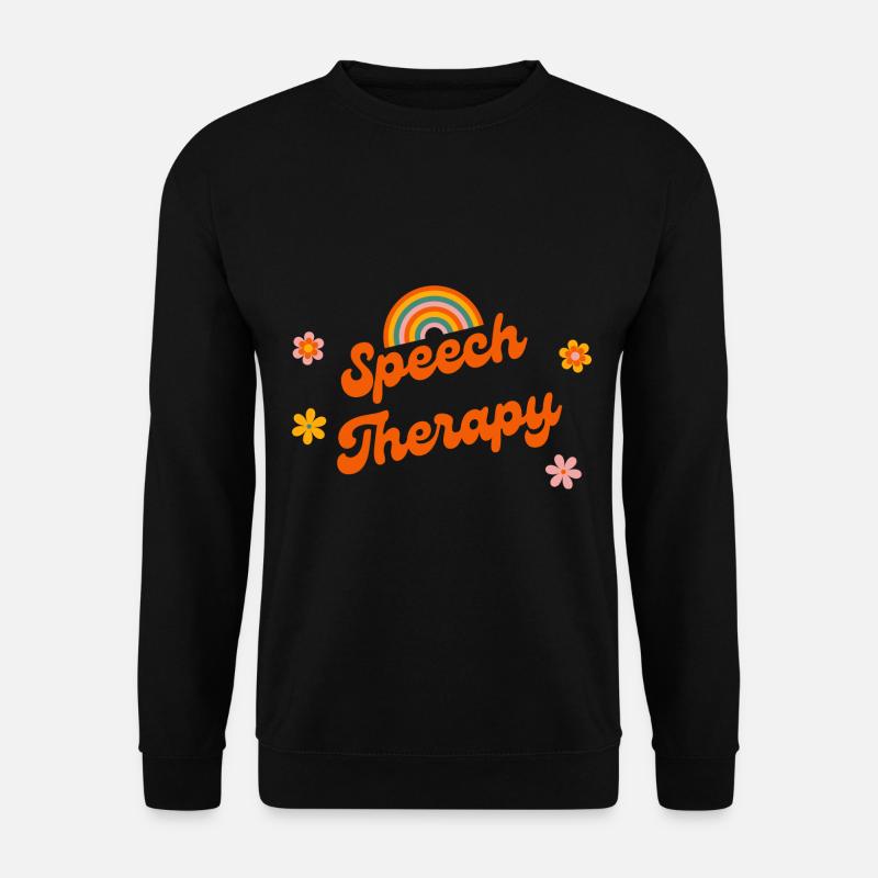 Logopädie Regenbogenpathologe - Unisex Pullover - Schwarz