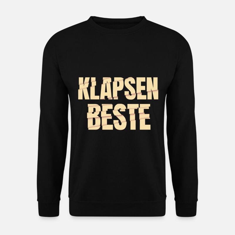 Klapsenbeste Klapse Psychiatrie Sprüche Geschenk - Unisex Pullover - Schwarz