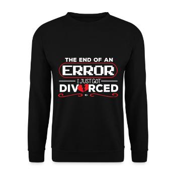 I Just Got Divorced - Unisex Sweatshirt - black - Front - Alina (178cm) & Michal (187cm)