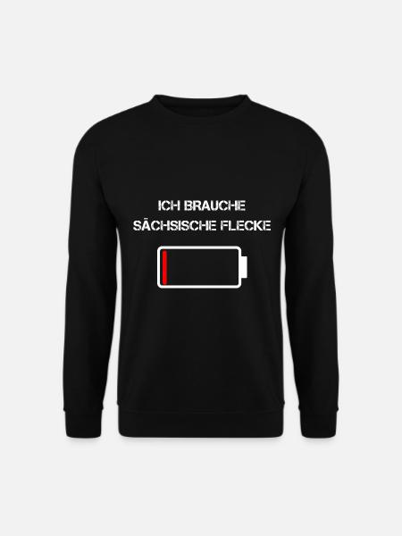Sächsische Küche | Ich brauche Sächsische Flecke - Unisex Pullover - Schwarz