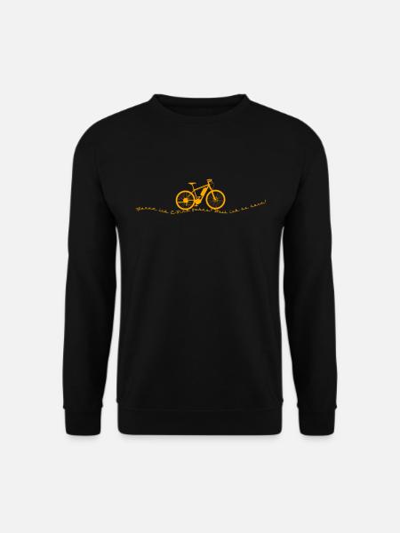 Pourquoi est-ce que je fais du vélo électrique? Vélo de course vélo rétro - Sweat-shirt Unisexe - noir
