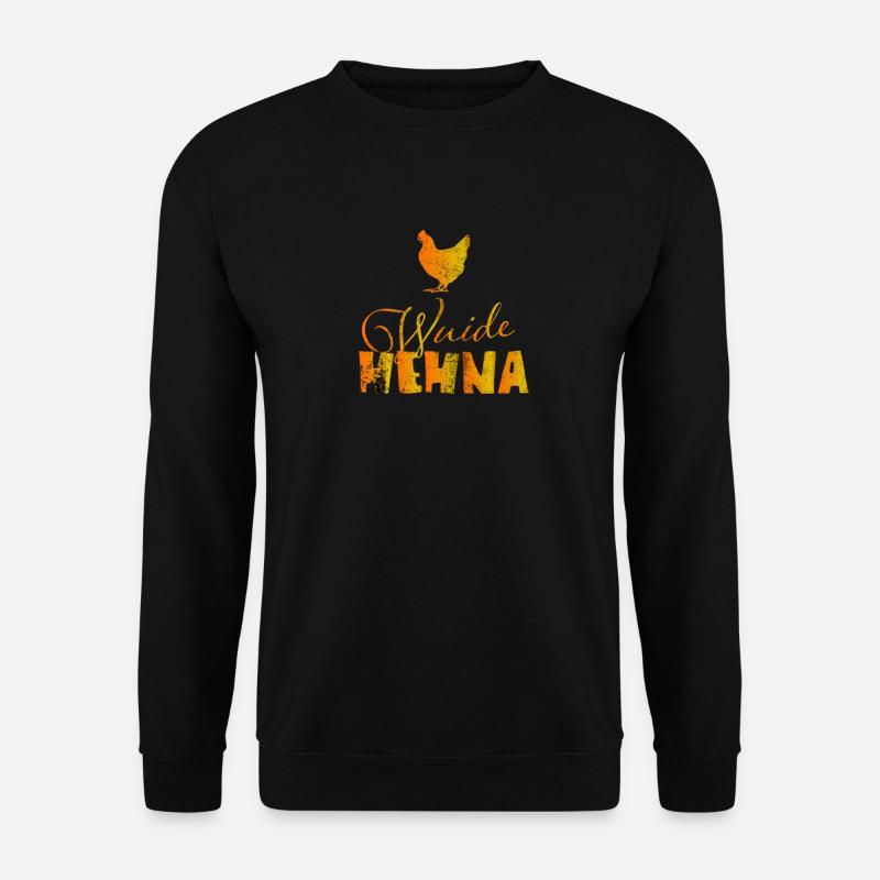 Wuide Hehna - Bayrischer Kosename - Bavarian Bayer - Unisex Pullover - Schwarz
