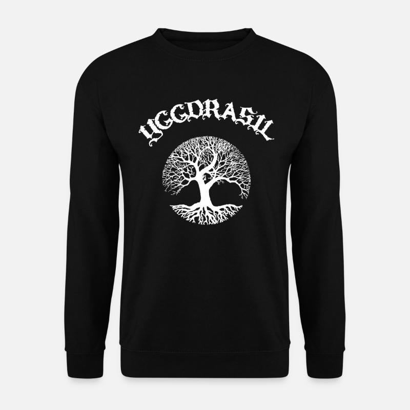 Weltenbaum Yggdrasil Lebensbaum Wikinger - Unisex Pullover - Schwarz