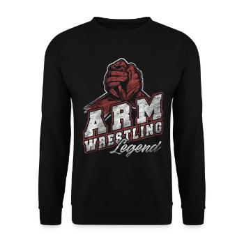 Arm Catcher Bracelet Bracelet Retro Vintage Cadeau - Sweat-shirt Unisexe - noir - Devant - Alina (178cm) & Michal (187cm)